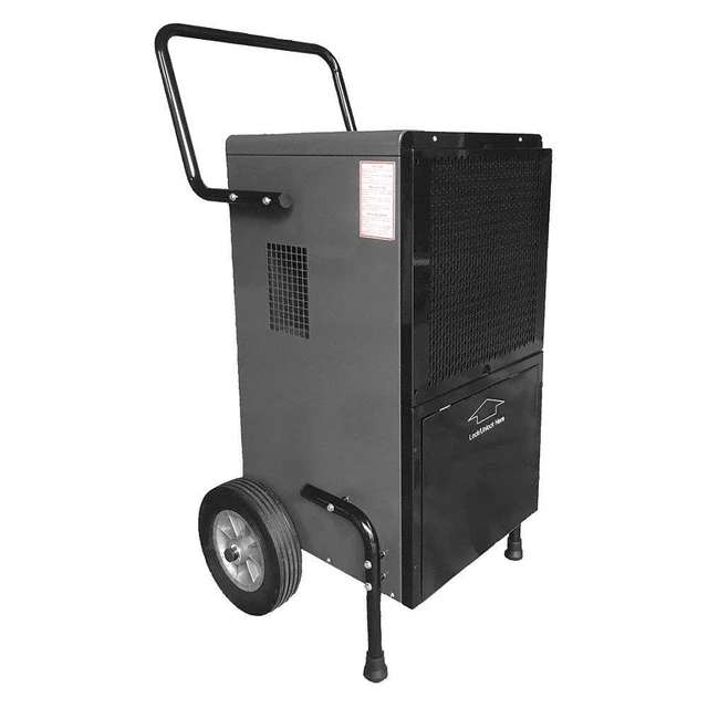 DAYTON 55HE57 Indust Portable Dehumid,210cfm,Gray