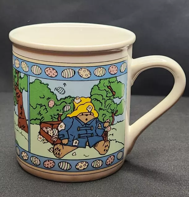 Small Vintage Paddington Bear Coffee Mug Cup - 1991 - Easter,  Enesco
