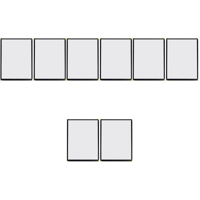 8 Pcs Menu Pvc Commercial Holders Clear Recipe Book Sleeves