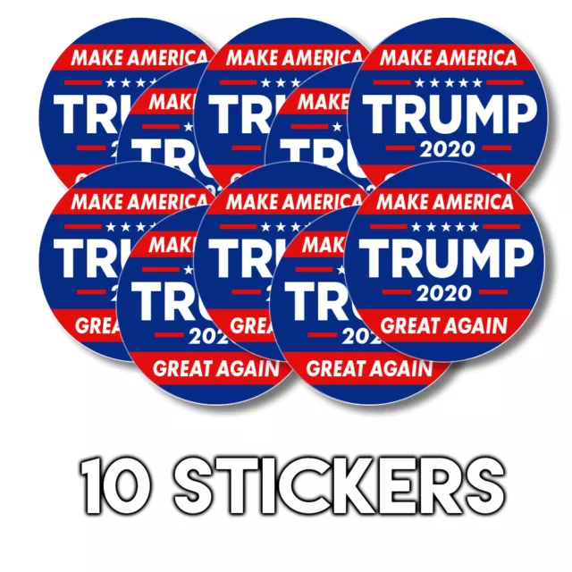 Make America Great Again Trump 2020 Hard Hat Sticker President America 10x Blue