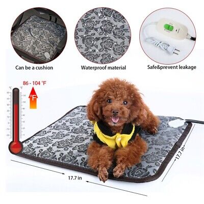 Electric Pet Heating Dog Cat Pad Warmer Heater Bed Heated Mat Waterproof
