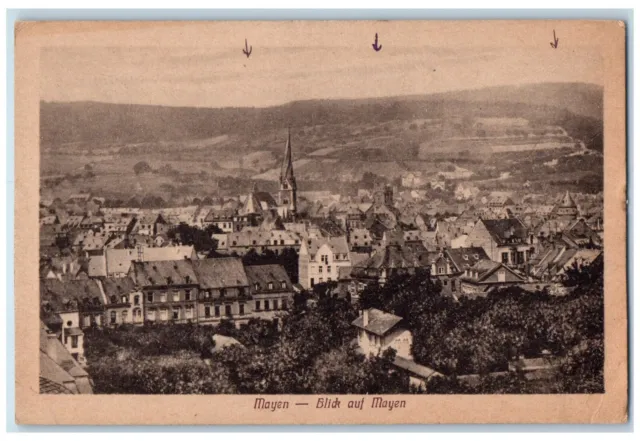 1921 Blick Auf Mayen Rhineland-Palatinate Federal State of Germany Postcard