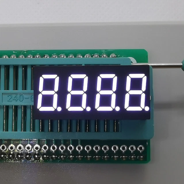 1pc 0.36" White LED 0.36 inch 4 Digit 7 Segment Display Common Cathode Brand New