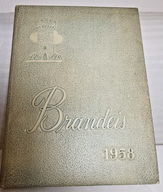 Vintage Brandeis University 1958 Yearbook Waltham Massachusetts + Newsletter
