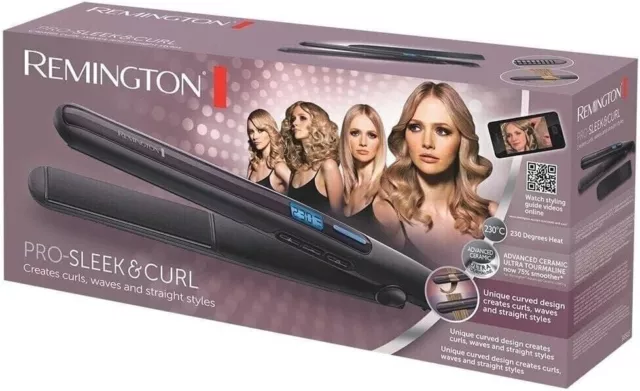 Remington S 6505 PRO-Sleek & Curl Glätteisen Haarglätter Glätter Display 230°C