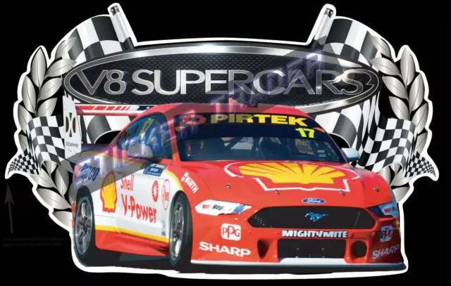 Scott McLaughlin 2019 Season V8 Supercars Sticker Champion Bathurst Ford Mustang