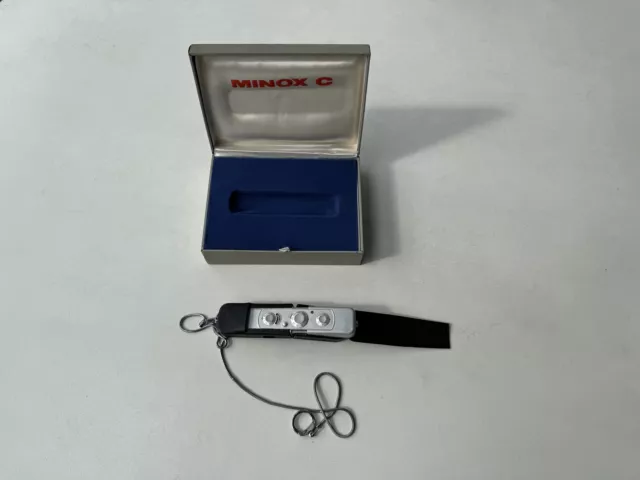 Minox C Spy Camera Miniature Camera With Case 15mm 1:3.5 Tested Working