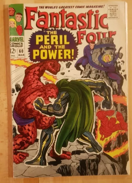 Fantastic Four  # 60 March 1967 Fn + (6.5) Doctor Doom. Silver  Age Marvel Cents