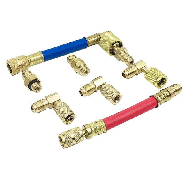 Climatizzatore auto 8 pezzi-K?? Set tubi flessibili CT-138 adattatore di conversione N6B3