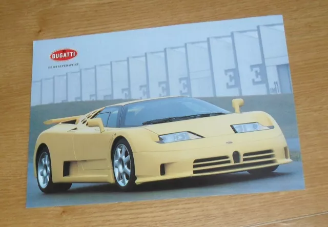 Bugatti EB110 Supersport Brochure / Flyer 1993-1994