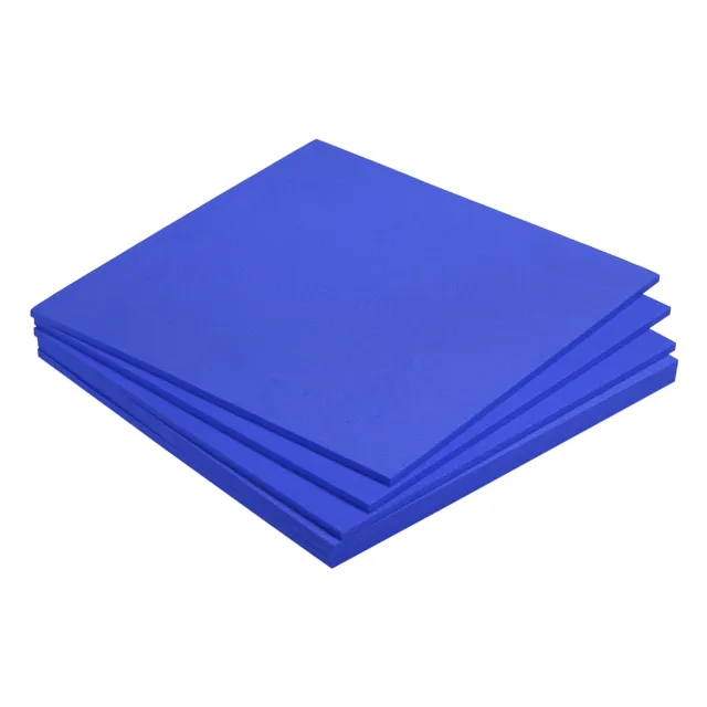 EVA Schaumstoffblätter blau 9,8 Zoll x 9,8 Zoll 5 mm dick Handwerk Schaumstoffblätter 6er Pack
