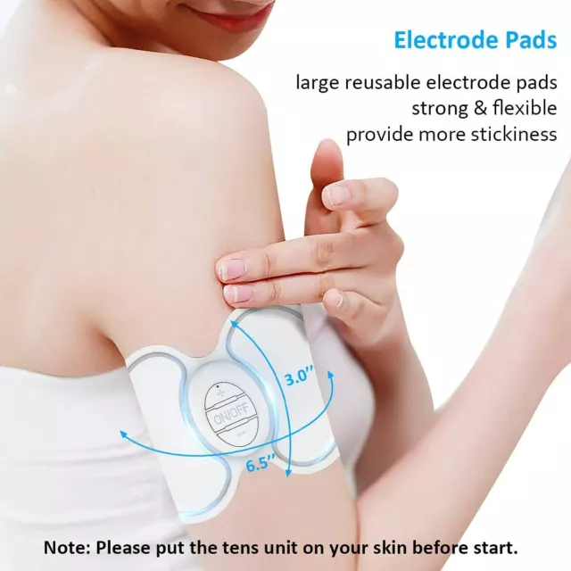 OSITO Wireless TENS Unit EMS Machine Pain Relief Sticker Relaxes Nerve & Muscle