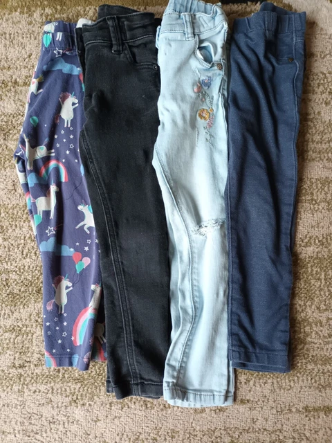 Girls Leggings And Jeans Bundle 3-4 years