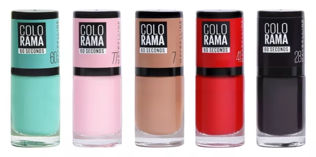 MAYBELLINE Color Show Nail Polishes 7ml - CHOOSE SHADE - NEW