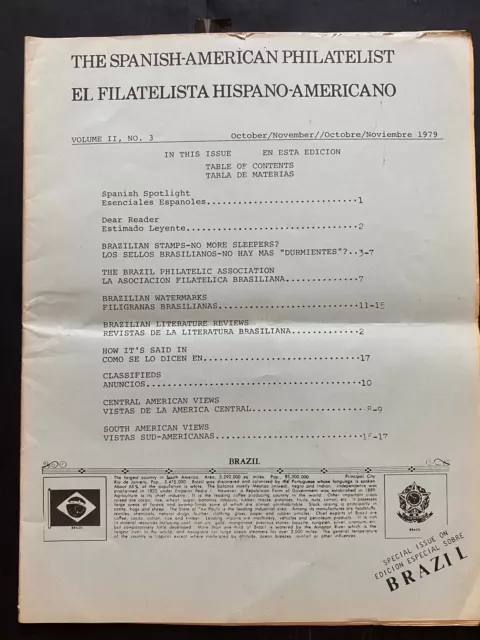 THE SPANISH-AMERICAN PHILATELIST, Vol. II No. 3, 1979, S.A.P. / F.H.A., 24pgs