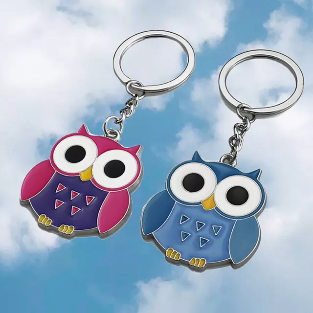 EXQUISITE OWL CAT Dog Keychains Cartoon Unisexe Handbag Ornaments Car Keyder _wf