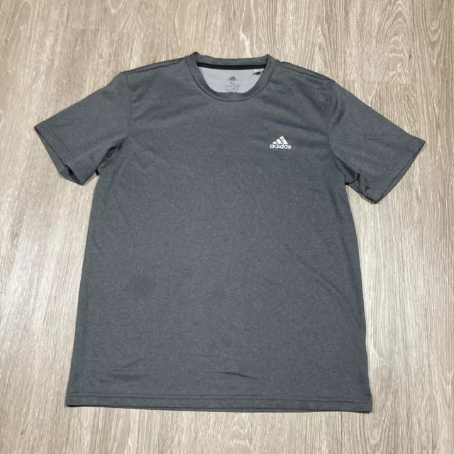 Adidas Shirt M Essential Athletic Work-out Gym Training Active-wear Tee