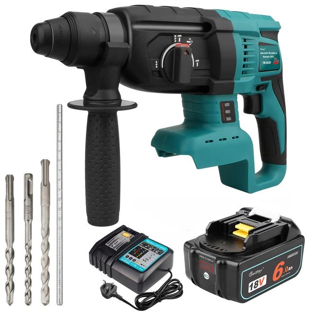 FOR MAKITA 18V Cordless Drill SDS Rotary Electric Impact Hammer Battery