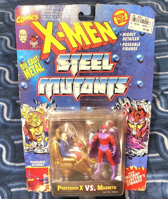 1994 TOYBIZ MARVEL X-MEN STEEL MUTANTS PROFESSOR X vs MAGNETO NEW SEALED NIP