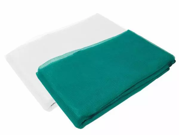 Gerüstschutznetz 2,57 x 20 m grün weiß Gerüstnetz Staubschutznetz Staubnetz