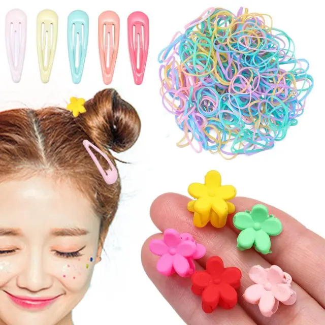 BB Elastic Kids Candy Color Gifts Accessories Hair Rope Hairpin Hair Clip