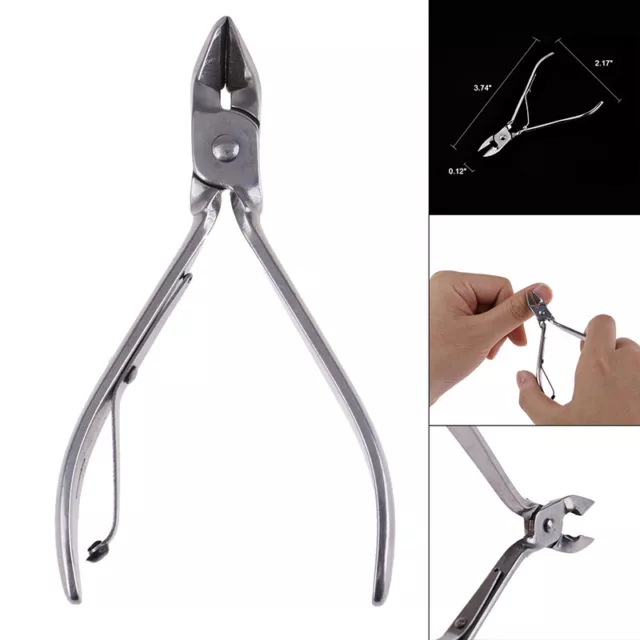 Nail Art Cuticle Nipper Cutter Clipper Manicure Pedicure Stainless Steel T-DC