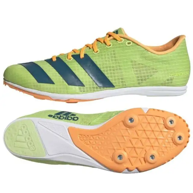 Spike-Schuhe adidas Distancestar M GY0947 orange grün