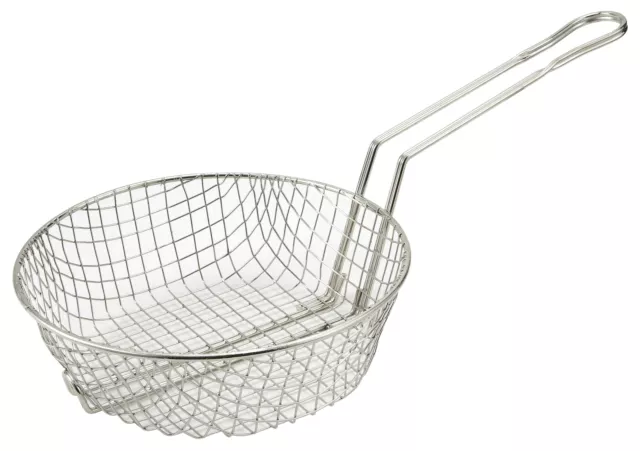 12" Culinary Basket, Course Mesh, Nickel Plated (10 Each)