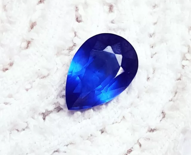 5.75 CT Naturel Topaze Bleu Londres Poire Forme Ggl Certifié Desseré Gemme