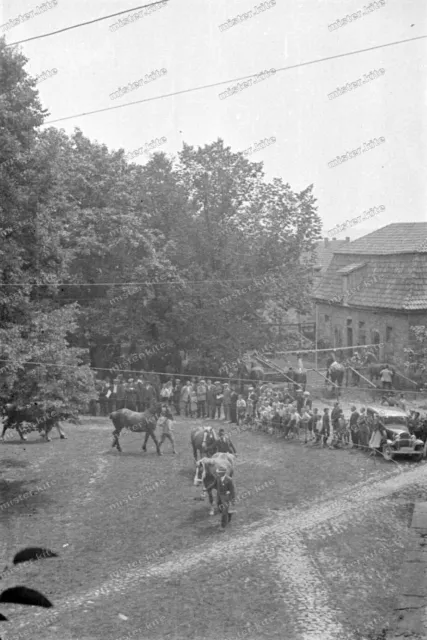 Negativ-Marksuhl-Thüringen-Wartburgkreis-Pferdemarkt-Schau-1930er Jahre-249