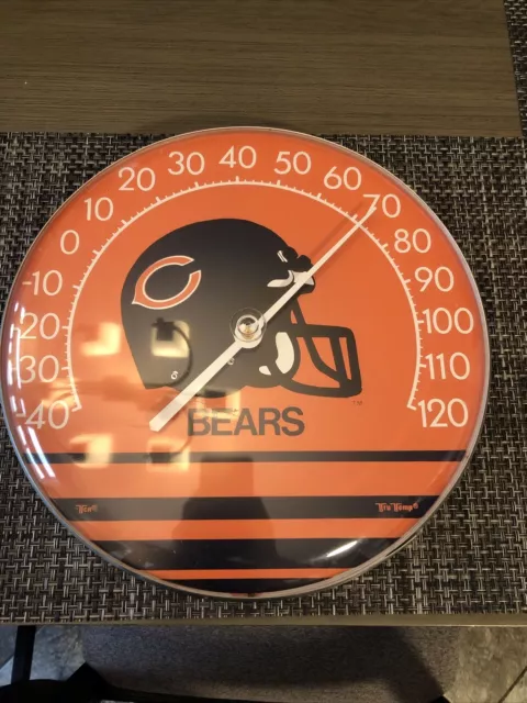 Vintage Tru Temp Chicago Bears Wall Thermometer 1970’s