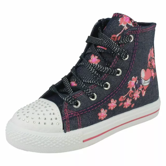 Ragazze Air Tech Hi Top Stile Baseball Boots - Rollar