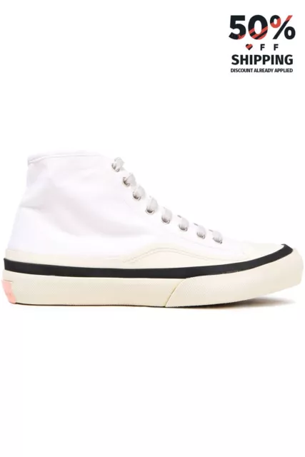 RRP€346 ACNE STUDIOS BLA KONST Canvas High-Top Sneakers US7 UK4 EU37 White Logo