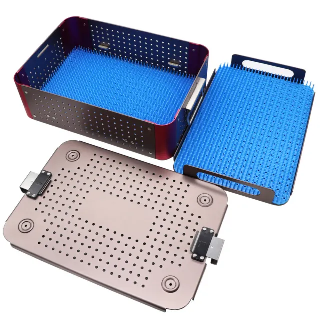 Universal Double Sterilization Tray Case Box,High Pressure,High/Low Temperature