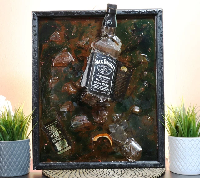 OPERA D'ARTE UNICA in legno di rovere e resina con dettagli di Jack ...