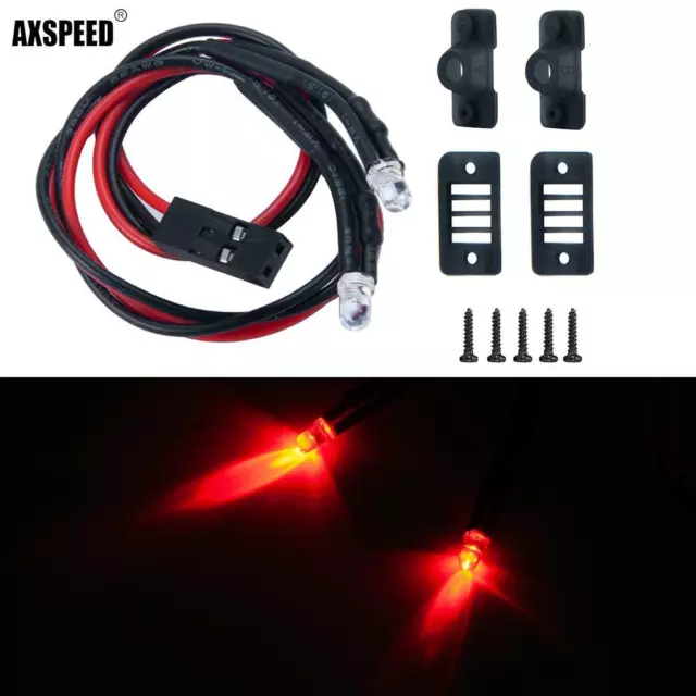 AXSPEED Rot Rücklicht 3mm LED Licht Für 1:24 RC Axial SCX24 C10 AXI00001 Crawler