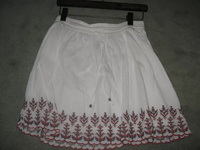 Ladies Indigo By Marks And Spencer White Skirt Size 8