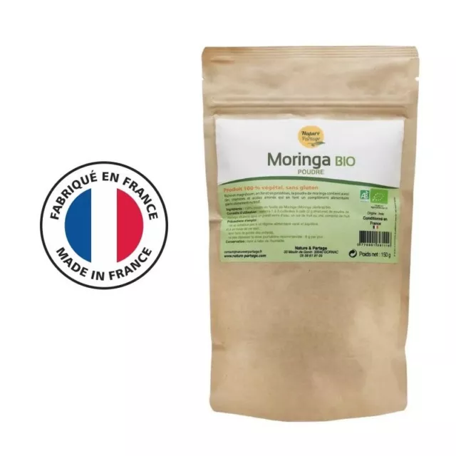 Complément alimentaire Moringa bio en poudre - Boostez votre vitalité