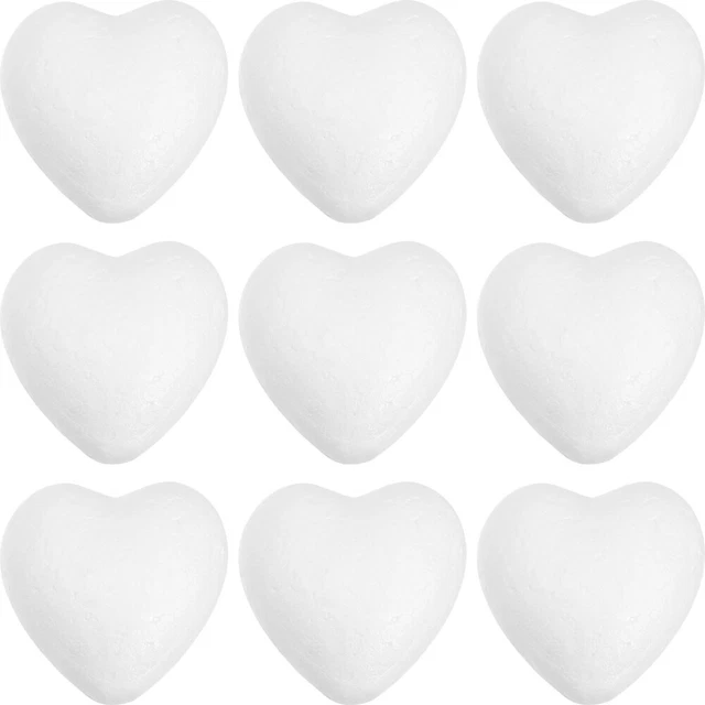 12 bolas pequeñas en forma de corazón burbuja blanca decoración en forma de corazón