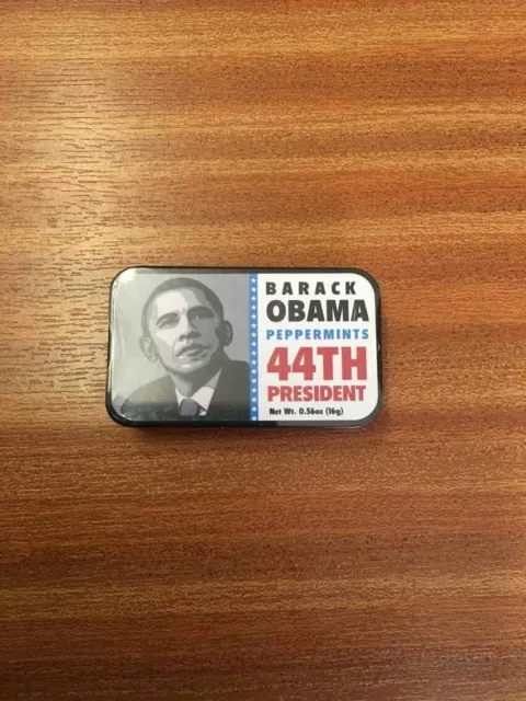 Barack Obama 44th President Mints Tin New Sealed Novelty Collectible Souvenir