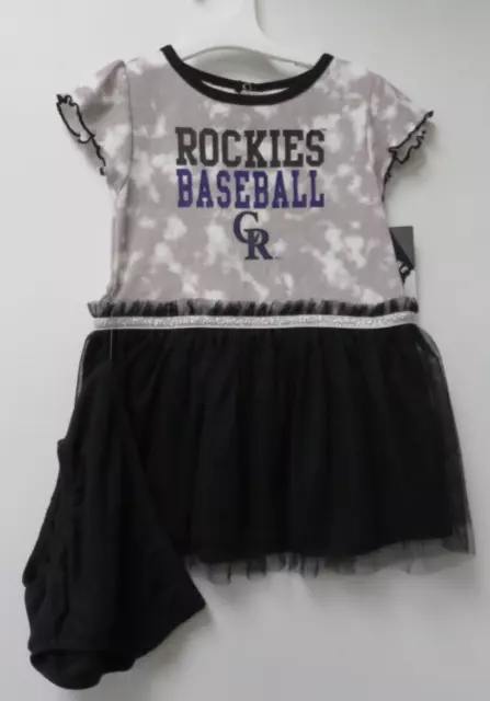 Toddler Girls Colorado Rockies dress Size 2T 2 Piece Set NWT