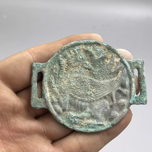 Unique Ancient Roman bronze Mythical Beast Depicting Rare Bucklet