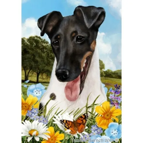 Summer Garden Flag - Tri Smooth Fox Terrier 185121