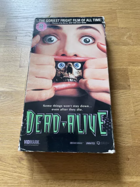 DEAD ALIVE VHS Tape Horror Movie Unrated Peter Jackson Vidmark Vintage ...