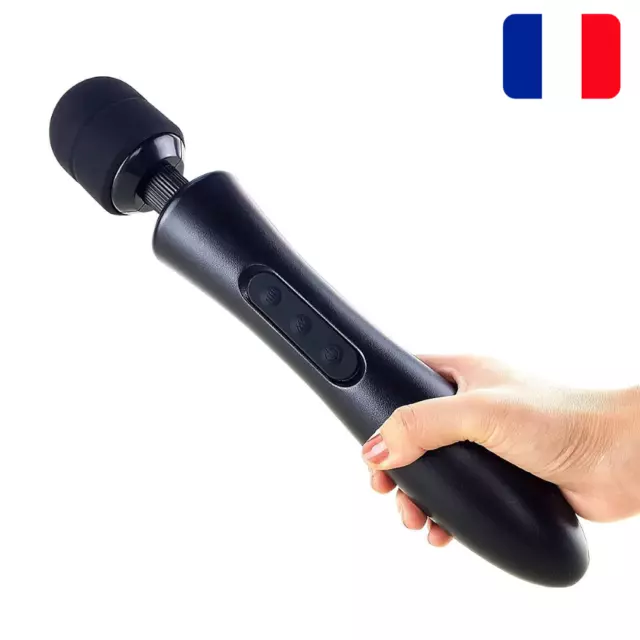 ✅ Vibromasseur Géant Sextoy Femme Jouet Sexuel Stimulateur Clitoris 35cm USB