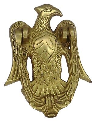 Eagle Shape Victorian Antique Repro Door Knocker Handmade Solid Brass Door Bell