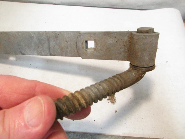 2 vintage 15" Strap Hinges with 5.25" Hinge Bolts 2