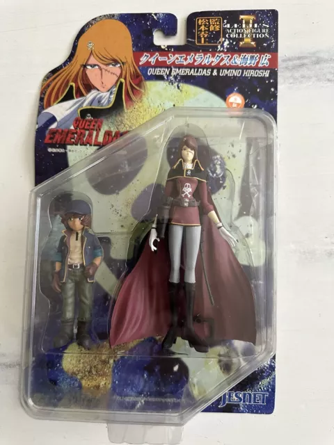 True Vintage Old School Anime Queen Emeraldas & Umino Hiroshi Figure   JSH