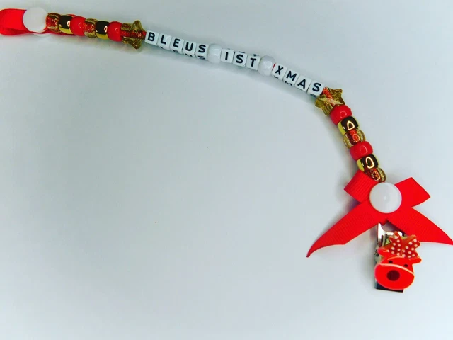 Navidad Mi primer bebé ficticio clip chupete rosa azul baby shower regalo niñas niños