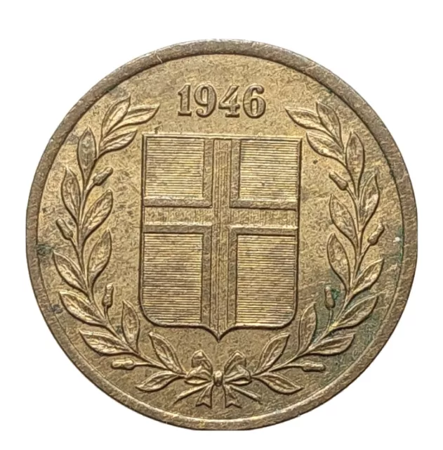 Iceland 1 Eyrir 1946 Coin I315 2